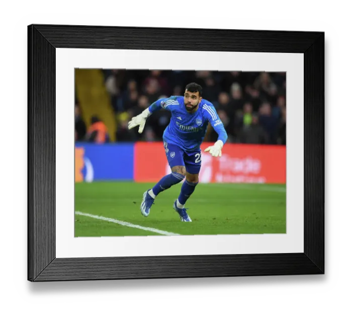 Framed Print : Arsenal's David Raya in Action at Aston Villa, Premier League 2023-24 Framed Print : Arsenal's David Raya in Action at Aston Villa, Premier League 2023-24