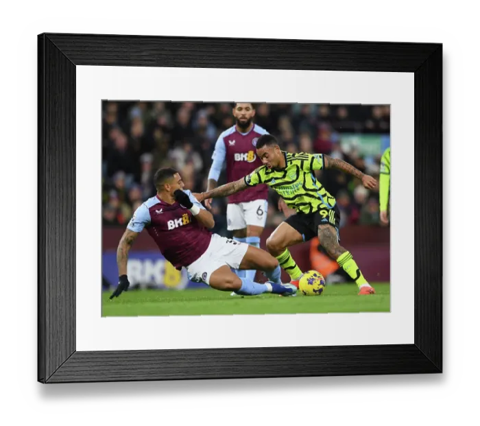 Framed Print : Gabriel Jesus vs Diego Carlos: Intense Battle at Villa Park - Aston Villa vs Arsenal FC, Premier League 2023-24 Framed Print : Gabriel Jesus vs Diego Carlos: Intense Battle at Villa Park - Aston Villa vs Arsenal FC, Premier League 2023-24
