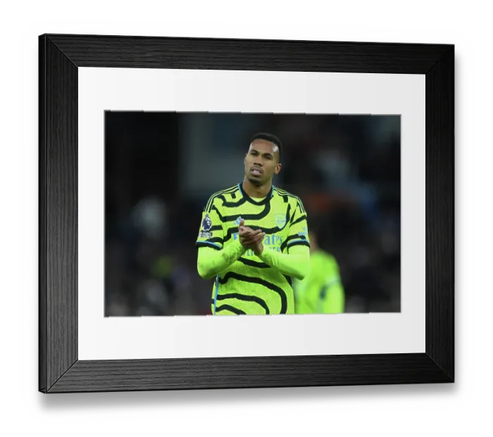 Framed Print : Gabriel of Arsenal Applauds Fans After Aston Villa's Premier League Victory (Aston Villa vs Arsenal 2023-24) Framed Print : Gabriel of Arsenal Applauds Fans After Aston Villa's Premier League Victory (Aston Villa vs Arsenal 2023-24)