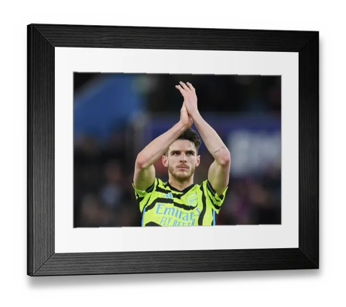 Framed Print : Arsenal's Defeat at Aston Villa: Declan Rice Bids Farewell to Fans