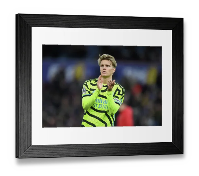 Framed Print : Martin Odegaard Bids Farewell: Aston Villa Outshines Arsenal in Premier League Clash (2023-24) Framed Print : Martin Odegaard Bids Farewell: Aston Villa Outshines Arsenal in Premier League Clash (2023-24)