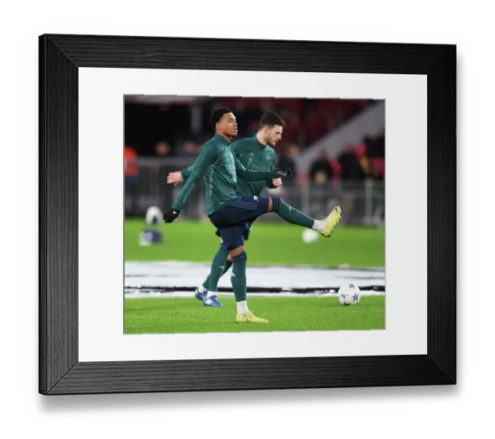 Framed Print : Arsenal FC's Lino Sousa Warming Up Ahead of PSV Eindhoven Clash - UEFA Champions League 2023 / 24 Framed Print : Arsenal FC's Lino Sousa Warming Up Ahead of PSV Eindhoven Clash - UEFA Champions League 2023 / 24