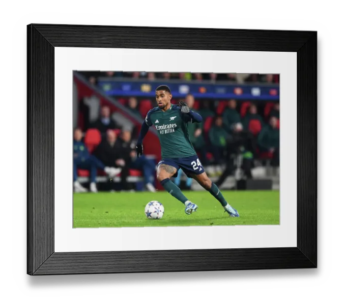 Framed Print : Reiss Nelson's Thrilling Dash: Arsenal's Star Forward Outmaneuvers PSV Eindhoven's Defense in Champions League Showdown Framed Print : Reiss Nelson's Thrilling Dash: Arsenal's Star Forward Outmaneuvers PSV Eindhoven's Defense in Champions League Showdown