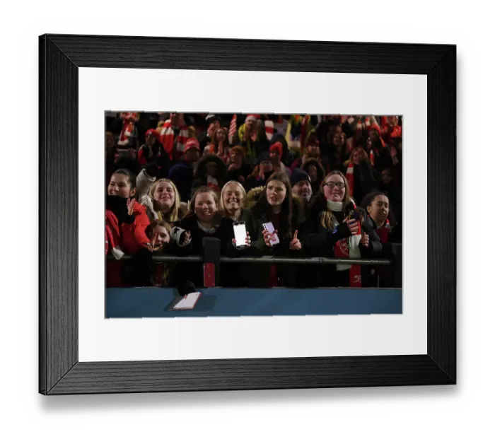 Framed Print : Arsenal Fans Unite: Arsenal Women vs. Tottenham Hotspur Women - Conti Cup 2023-24