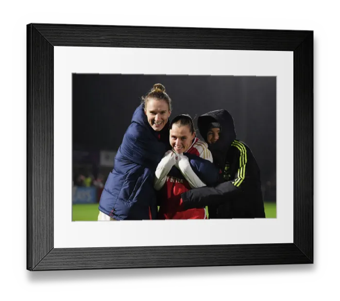 Framed Print : Arsenal Women Celebrate FA WSL Cup Triumph: Miedema, Maritz, and Wienroither's Jubilant Moment (Arsenal vs. Tottenham Hotspur - Conti Cup 2023-24) Framed Print : Arsenal Women Celebrate FA WSL Cup Triumph: Miedema, Maritz, and Wienroither's Jubilant Moment (Arsenal vs. Tottenham Hotspur - Conti Cup 2023-24)