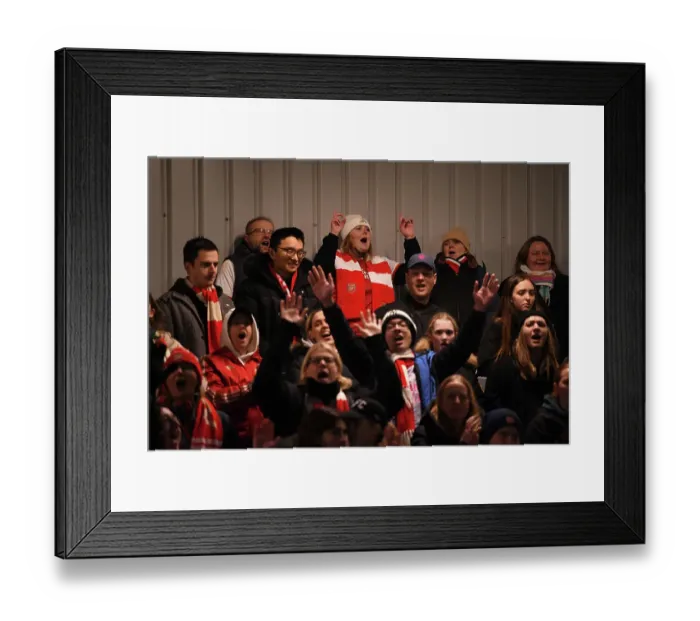 Framed Print : Arsenal Fans United: Showing Support at the Conti Cup Clash Against Tottenham Hotspur Women Framed Print : Arsenal Fans United: Showing Support at the Conti Cup Clash Against Tottenham Hotspur Women