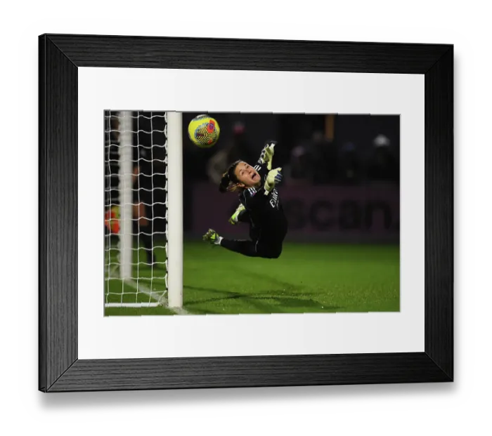 Framed Print : Arsenal Women's Goalkeeper Sabrina D'Angelo Saves Penalty in FA WSL Cup Thriller Against Tottenham Hotspur Framed Print : Arsenal Women's Goalkeeper Sabrina D'Angelo Saves Penalty in FA WSL Cup Thriller Against Tottenham Hotspur