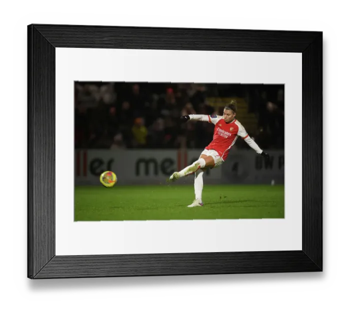 Framed Print : Arsenal Women's Historic Penalty Shootout Victory: Defeating Tottenham Hotspur in the FA WSL Cup 2023-24