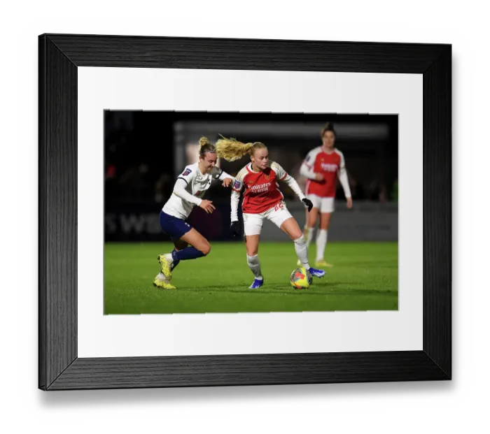 Framed Print : Arsenal vs. Tottenham Women's Clash: Kuehl vs. Thomas - FA WSL Cup Showdown Framed Print : Arsenal vs. Tottenham Women's Clash: Kuehl vs. Thomas - FA WSL Cup Showdown