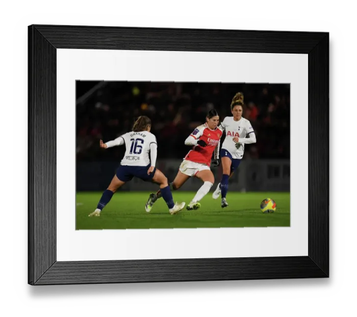Framed Print : Arsenal Women's Conti Cup Triumph: Kyra Cooney-Cross Scores the Decisive Goal Against Tottenham Hotspur Framed Print : Arsenal Women's Conti Cup Triumph: Kyra Cooney-Cross Scores the Decisive Goal Against Tottenham Hotspur