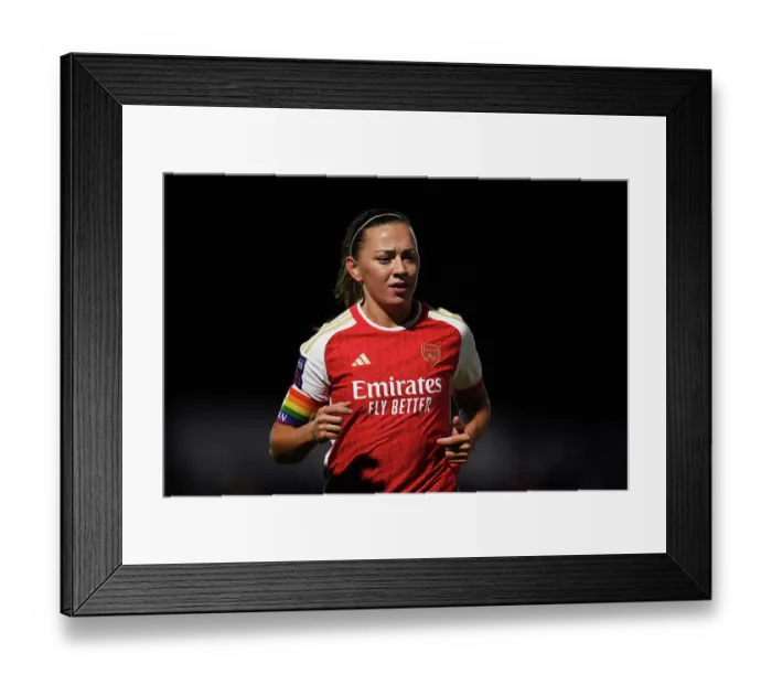 Framed Print : Arsenal's Katie McCabe: Unwavering Focus in FA Cup Showdown Against Tottenham Women