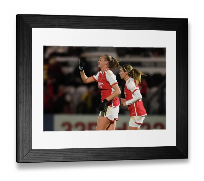 Framed Print : Arsenal Women's Victory: Frida Maanum Scores Second Goal Against Tottenham Hotspur in FA WSL Cup Match Framed Print : Arsenal Women's Victory: Frida Maanum Scores Second Goal Against Tottenham Hotspur in FA WSL Cup Match