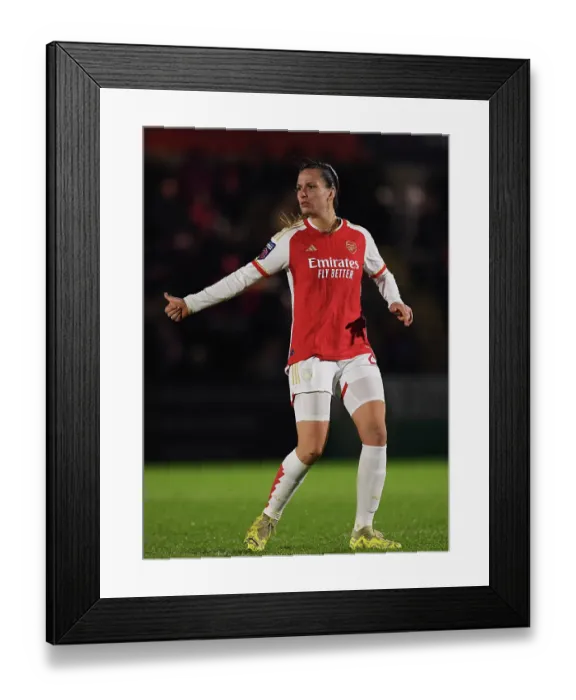Framed Print : Arsenal's Laia Codina: A Moment of Intense Emotion in the FA WSL Cup Clash Against Tottenham Framed Print : Arsenal's Laia Codina: A Moment of Intense Emotion in the FA WSL Cup Clash Against Tottenham