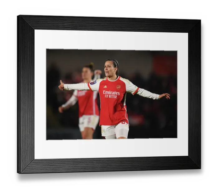 Framed Print : Arsenal's Laia Codina: Emotional Reaction in FA WSL Cup Clash Against Tottenham Framed Print : Arsenal's Laia Codina: Emotional Reaction in FA WSL Cup Clash Against Tottenham