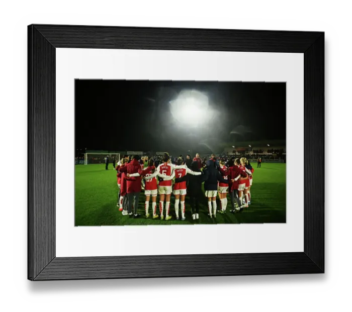 Framed Print : Arsenal Women Celebrate Conti Cup Victory Over Tottenham Hotspur