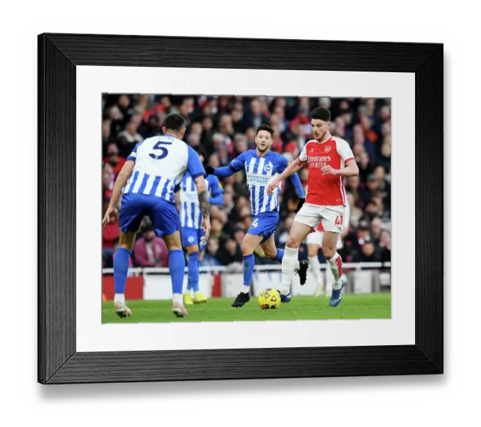 Framed Print : Arsenal's Declan Rice Outruns Brighton's Adam Lallana in 2023-24 Premier League Clash Framed Print : Arsenal's Declan Rice Outruns Brighton's Adam Lallana in 2023-24 Premier League Clash