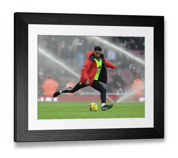 Framed Print : Arsenal FC vs Brighton & Hove Albion: Half Time at Emirates Stadium (2023-24)