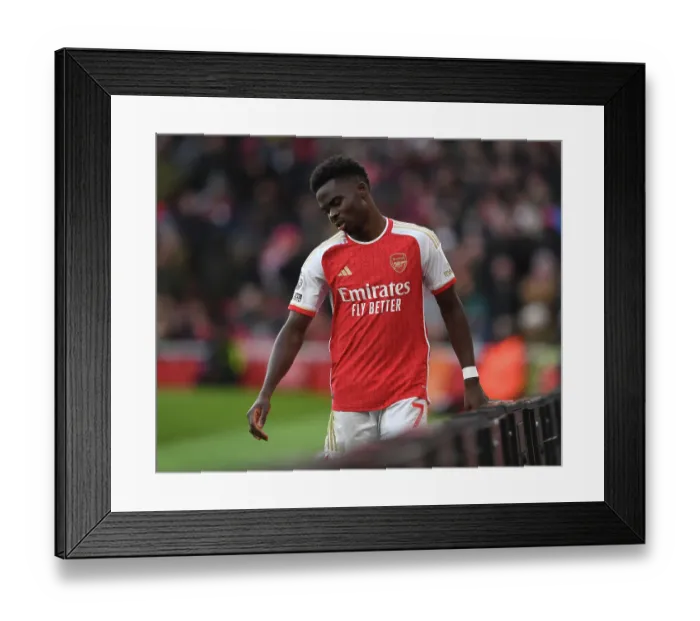 Framed Print : Arsenal's Bukayo Saka in Action: Arsenal vs Brighton & Hove Albion (2023-24) Framed Print : Arsenal's Bukayo Saka in Action: Arsenal vs Brighton & Hove Albion (2023-24)