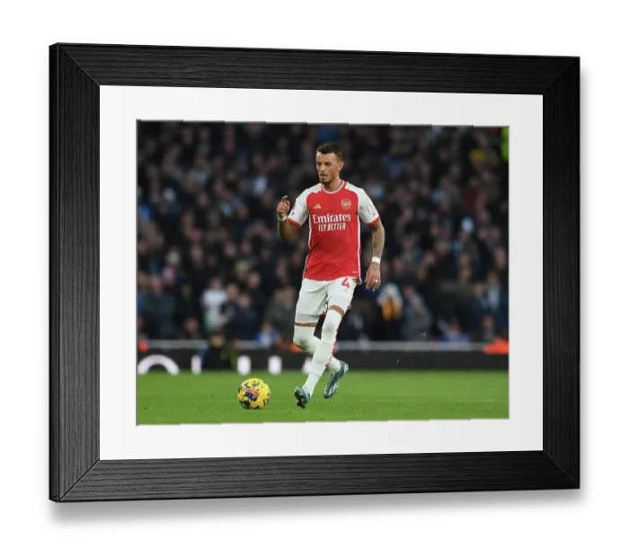 Framed Print : Arsenal's Ben White in Action Against Brighton & Hove Albion (2023-24) Framed Print : Arsenal's Ben White in Action Against Brighton & Hove Albion (2023-24)
