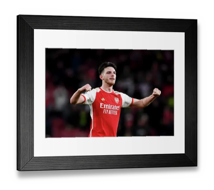 Framed Print : Arsenal's Emotional Victory: Declan Rice Amidst Jubilant Fans (2023-24) Framed Print : Arsenal's Emotional Victory: Declan Rice Amidst Jubilant Fans (2023-24)
