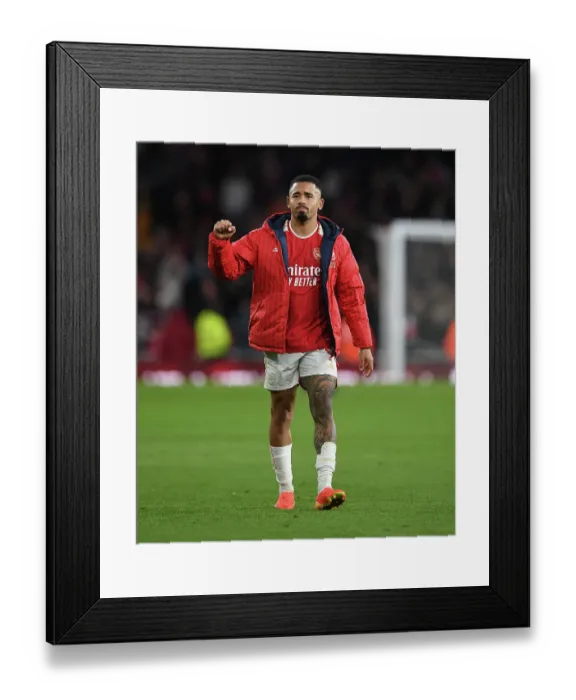 Framed Print : Gabriel Jesus Reacts after Arsenal's Victory over Brighton & Hove Albion (2023-24) Framed Print : Gabriel Jesus Reacts after Arsenal's Victory over Brighton & Hove Albion (2023-24)