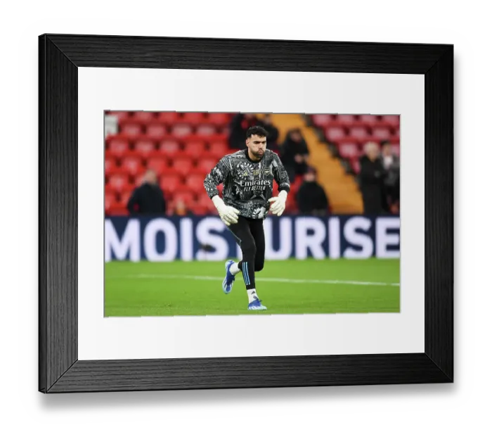Framed Print : Arsenal's David Raya Gears Up for Liverpool Showdown - Premier League 2023-24 Framed Print : Arsenal's David Raya Gears Up for Liverpool Showdown - Premier League 2023-24
