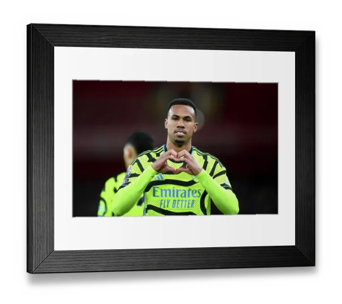 Framed Print : Gabriel's Goal: Arsenal Tops Liverpool in Premier League Clash (2023-24) Framed Print : Gabriel's Goal: Arsenal Tops Liverpool in Premier League Clash (2023-24)