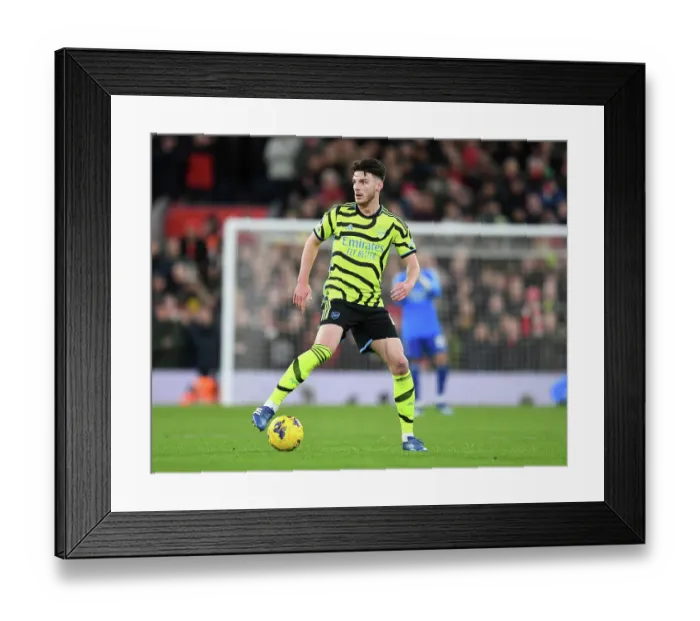 Framed Print : Decisive Moments: Rice vs Liverpool - Arsenal at Anfield (2023-24) Framed Print : Decisive Moments: Rice vs Liverpool - Arsenal at Anfield (2023-24)