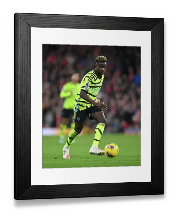 Framed Print : Bukayo Saka's Thrilling Moment: Liverpool vs. Arsenal, Premier League 2023-24 Framed Print : Bukayo Saka's Thrilling Moment: Liverpool vs. Arsenal, Premier League 2023-24