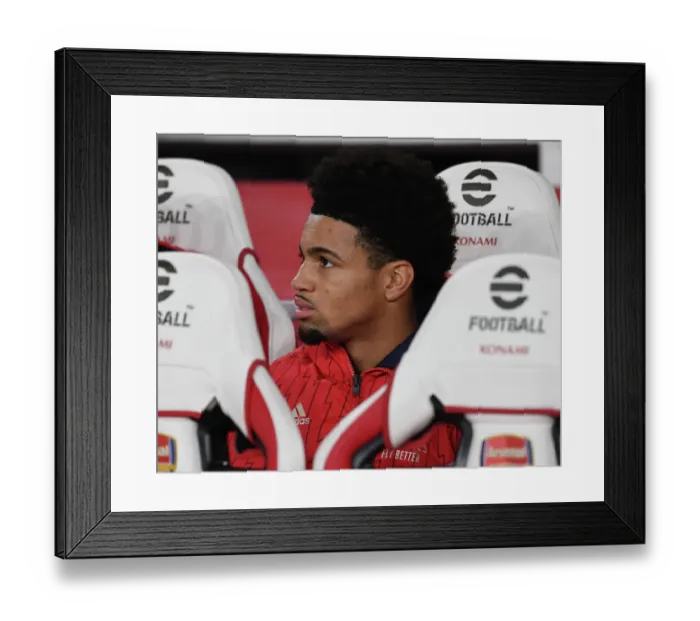 Framed Print : Arsenal's Ethan Nwaneri Prepares for Arsenal v West Ham United in the Premier League (2023-24) Framed Print : Arsenal's Ethan Nwaneri Prepares for Arsenal v West Ham United in the Premier League (2023-24)