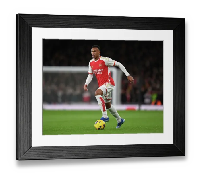 Framed Print : Gabriel Magalhaes in Action: Arsenal vs. West Ham United (2023-24) Framed Print : Gabriel Magalhaes in Action: Arsenal vs. West Ham United (2023-24)