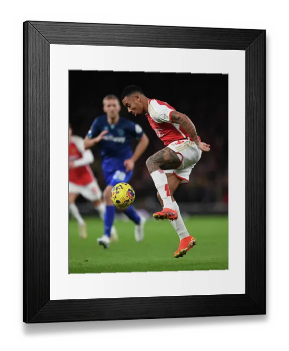 Framed Print : Gabriel Jesus in Action: Arsenal vs. West Ham United, Premier League 2023-24 Framed Print : Gabriel Jesus in Action: Arsenal vs. West Ham United, Premier League 2023-24