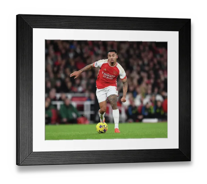 Framed Print : Arsenal's Gabriel Jesus Shines in Premier League Clash Against West Ham United (2023-24) Framed Print : Arsenal's Gabriel Jesus Shines in Premier League Clash Against West Ham United (2023-24)