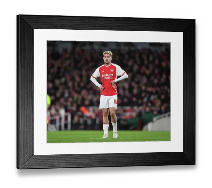 Framed Print : Arsenal's Emile Smith Rowe Shines in Premier League Clash Against West Ham United (December 2023)