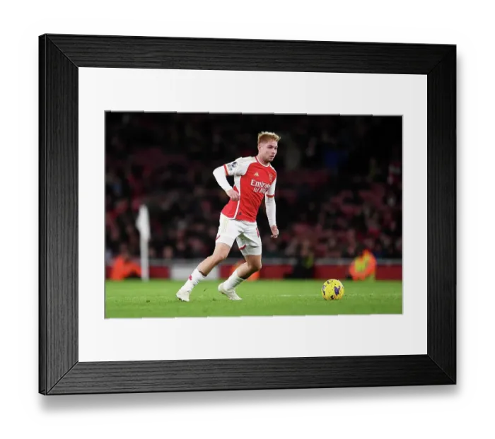 Framed Print : Arsenal's Smith Rowe Shines: Arsenal FC vs. West Ham United, Premier League 2023-24