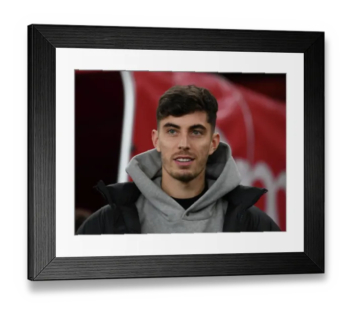 Framed Print : Arsenal's Kai Havertz Prepares for West Ham Clash in 2023-24 Premier League