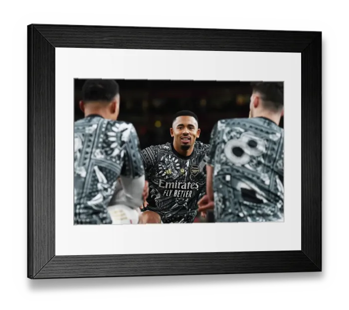 Framed Print : Arsenal FC vs West Ham United: Gabriel Jesus Warms Up Ahead of 2023-24 Premier League Clash Framed Print : Arsenal FC vs West Ham United: Gabriel Jesus Warms Up Ahead of 2023-24 Premier League Clash