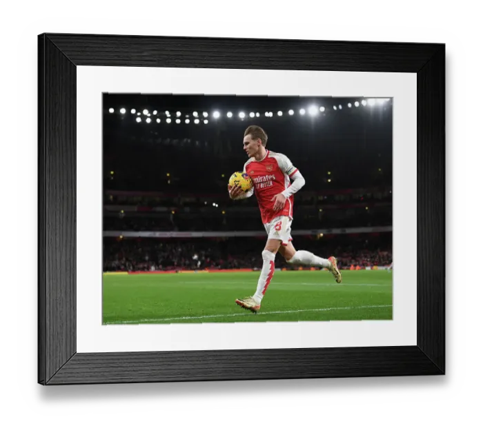 Framed Print : Martin Odegaard Shines: Arsenal's Dominant Victory Over West Ham United (2023-24) Framed Print : Martin Odegaard Shines: Arsenal's Dominant Victory Over West Ham United (2023-24)