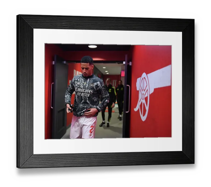 Framed Print : Arsenal's William Saliba Gears Up: Arsenal FC vs West Ham United, Premier League 2023-24 Framed Print : Arsenal's William Saliba Gears Up: Arsenal FC vs West Ham United, Premier League 2023-24