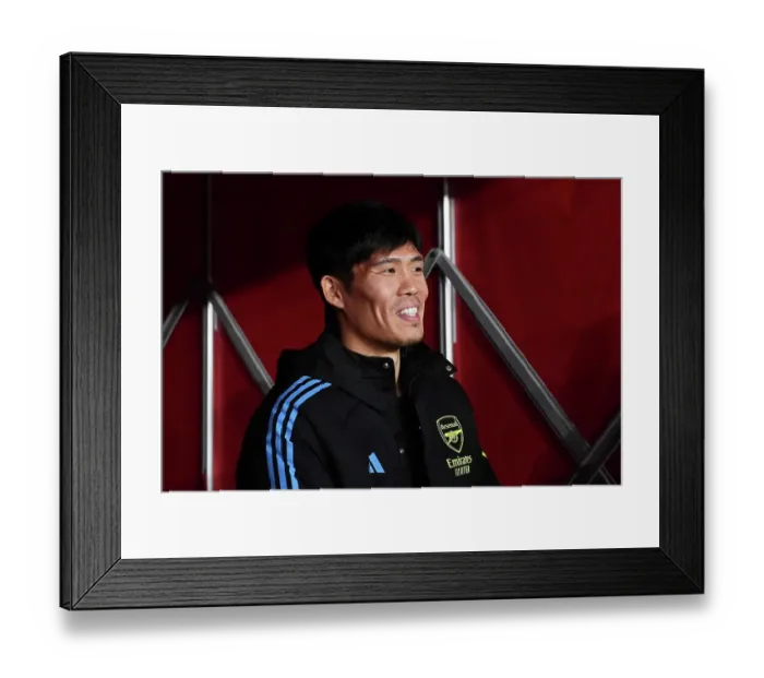 Framed Print : Arsenal's Tomiyasu Holds Breath: Tense Moment Before Arsenal vs West Ham United, Premier League 2023-24 Framed Print : Arsenal's Tomiyasu Holds Breath: Tense Moment Before Arsenal vs West Ham United, Premier League 2023-24