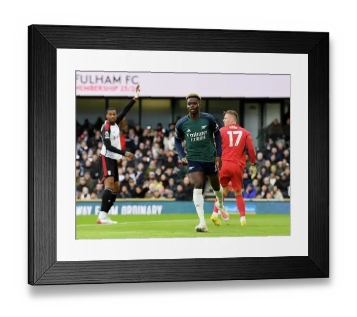 Framed Print : Arsenal's Bukayo Saka Scores First Goal of 2023-24 Premier League Season Against Fulham