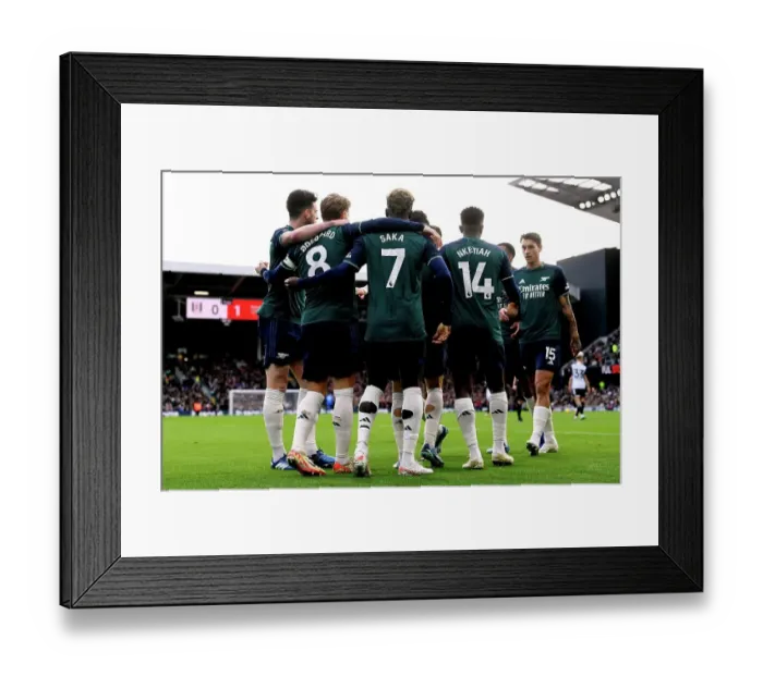 Framed Print : Arsenal's Bukayo Saka Scores First Goal: Fulham vs Arsenal, Premier League 2023-24 Framed Print : Arsenal's Bukayo Saka Scores First Goal: Fulham vs Arsenal, Premier League 2023-24