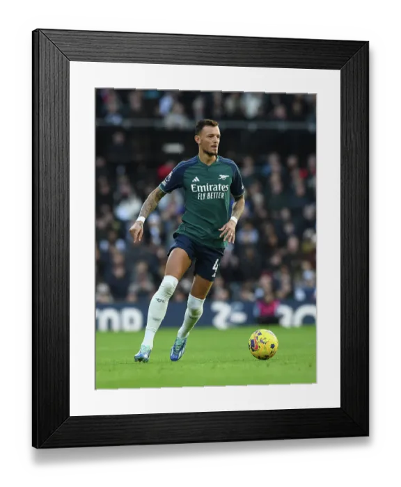 Framed Print : Arsenal's Ben White in Action: 2023-24 Premier League - Fulham vs Arsenal Framed Print : Arsenal's Ben White in Action: 2023-24 Premier League - Fulham vs Arsenal