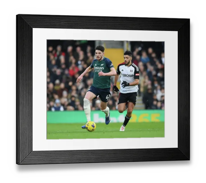 Framed Print : Rice vs. Jimenez: Battle at Craven Cottage - Fulham vs. Arsenal, Premier League 2023-24 Framed Print : Rice vs. Jimenez: Battle at Craven Cottage - Fulham vs. Arsenal, Premier League 2023-24