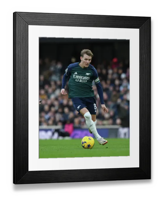 Framed Print : Martin Odegaard in Action: Premier League 2023-24 - Arsenal vs. Fulham