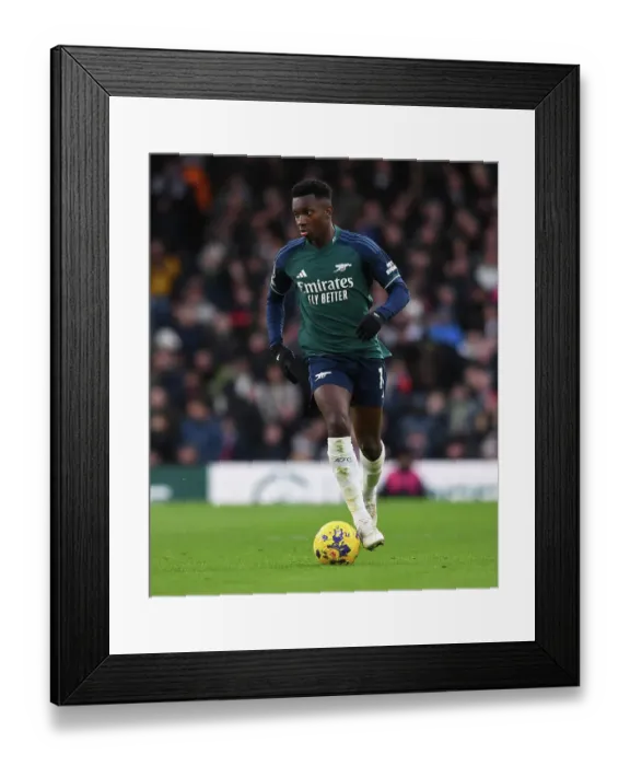 Framed Print : Arsenal's Eddie Nketiah in Action: Fulham vs Arsenal, 2023-24 Premier League Framed Print : Arsenal's Eddie Nketiah in Action: Fulham vs Arsenal, 2023-24 Premier League