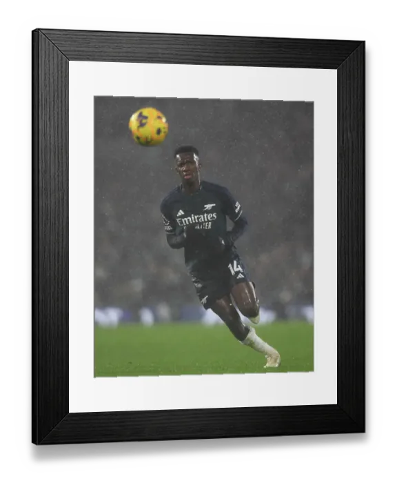 Framed Print : Arsenal's Eddie Nketiah in Action: Premier League Showdown at Fulham, 2023-24 Framed Print : Arsenal's Eddie Nketiah in Action: Premier League Showdown at Fulham, 2023-24