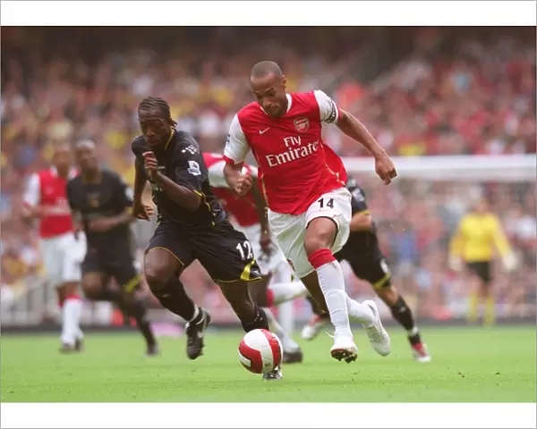 Thierry Henry (Arsenal) Lloyd Dowley (Watford)