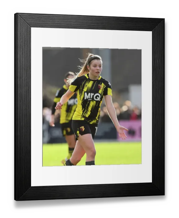 Framed Print : Arsenal Women vs. Watford Women: FA Cup Fourth Round Showdown at Meadow Park Framed Print : Arsenal Women vs. Watford Women: FA Cup Fourth Round Showdown at Meadow Park