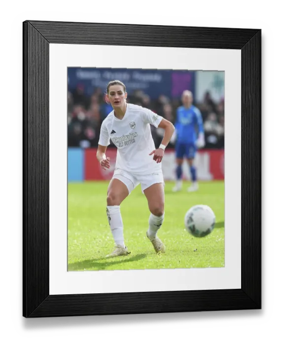 Framed Print : Arsenal Women in Action: Emily Fox Takes Control during FA Cup Match vs. Watford Framed Print : Arsenal Women in Action: Emily Fox Takes Control during FA Cup Match vs. Watford